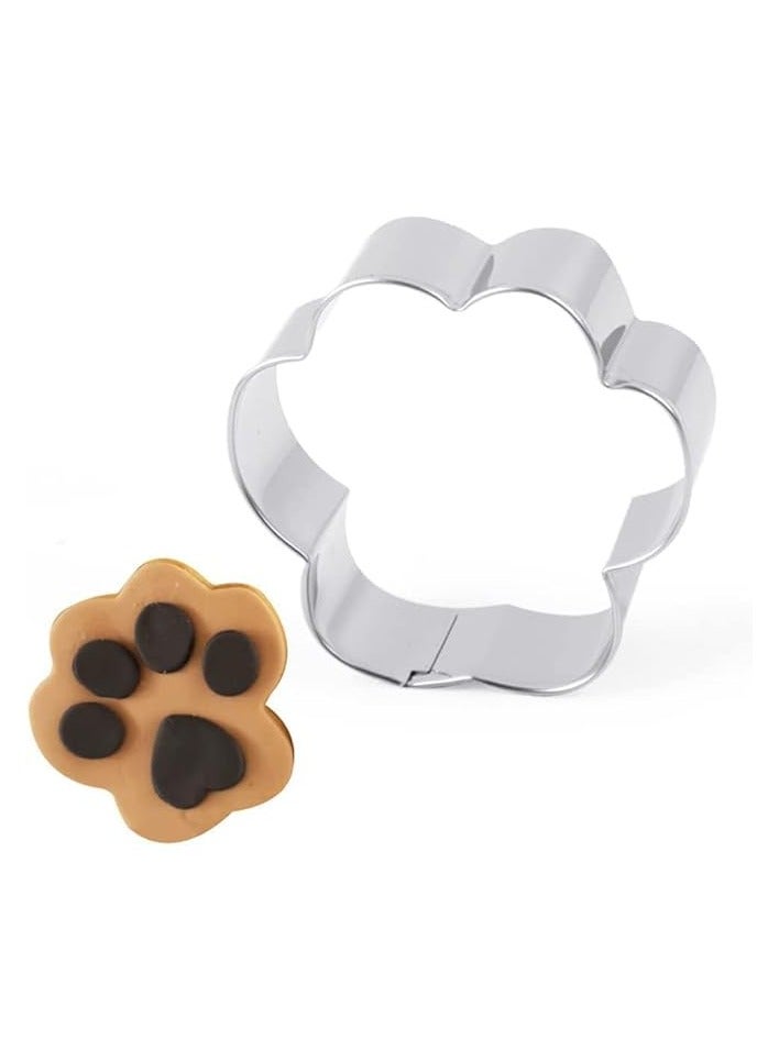 erorex 6 Piece Dog Cookie Cutter Set, Cartoon Dog Bone, Paw Print Animal Cookie Cutters Dog Shaped Mould for DIY Baking Biscuit Pastry Cutter  - Image 2