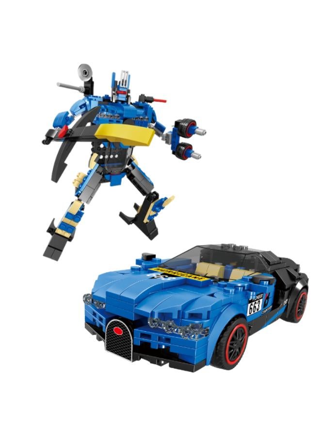2-in-1 Transforming Robot-to-Car Building Blocks Set (335 Pieces) - Image 2