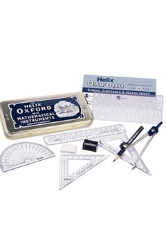 Oxford Oxford Mathematical Instruments Set Silver/Blue  - Image 1