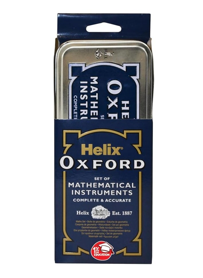 Oxford - Oxford Mathematical Instruments Set Silver/Blue - Image 1