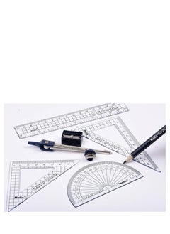 Oxford Oxford Mathematical Instruments Set Silver/Blue  - Image 3