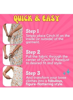 Muyixin Clothing Cinch Clips - Hidden Dress Cinch Clip & Shirt Cincher Clip - Fashion Accessories for Women 3Pcs  - Image 3
