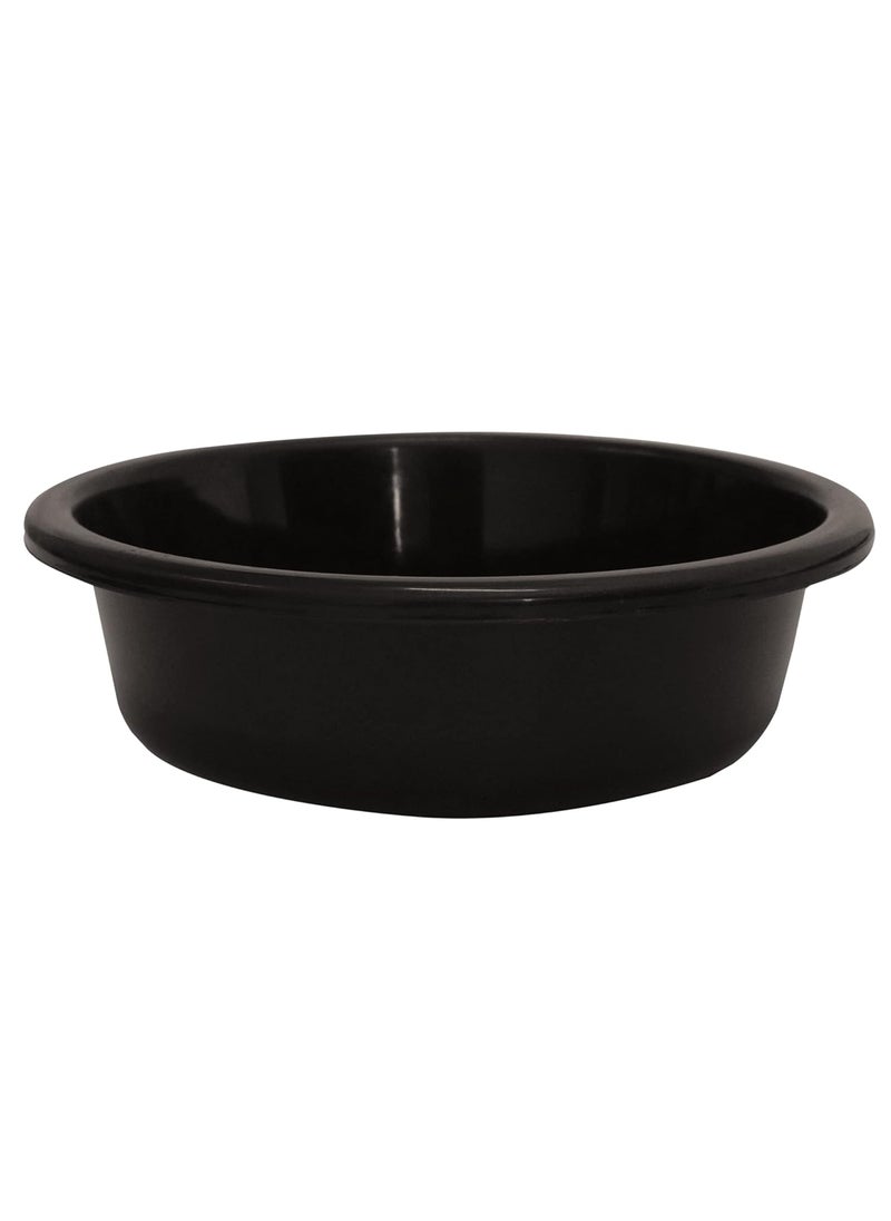 Kuber Industries Kuber Industries Multiuses Unbreakable Plastic Knead Dough Basket/Basin Bowl For Home & Kitchen 6 Ltr- Pack of 2 (Black & Grey)  - Image 2