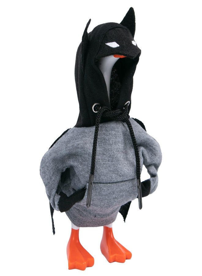 CAMDUCK 7 Inch Desk Goose Outfits, Bat Hoodie for Desktop Goose, 7 Inches Mini Desk Geese Clothes Costume Clothing Accessories for Magnetic Geese Statue Table Decor - Image 1