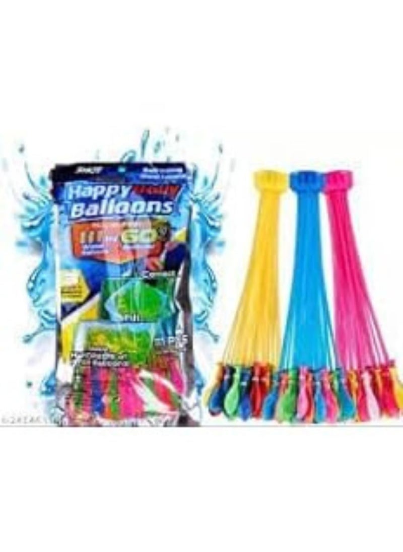 Generic 37 PCS QuickFill Water Balloons SelfSealing Multicolor Fast Easy Outdoor Fun for Kids Holi Multicolor Big  - Image 1
