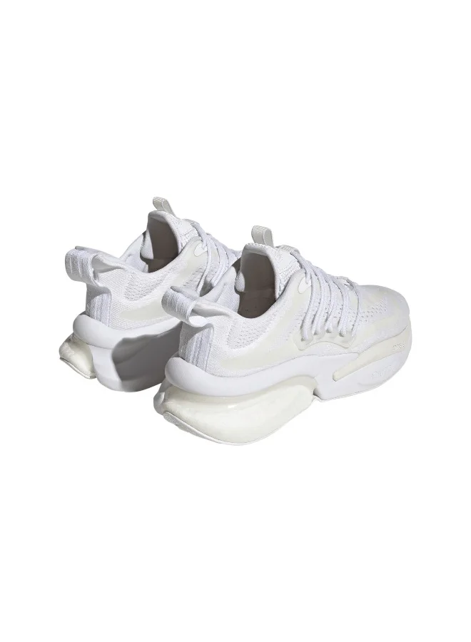 adidas ألفابوست V1 سنيكرز جري رجالي أبيض مقاس 6.5