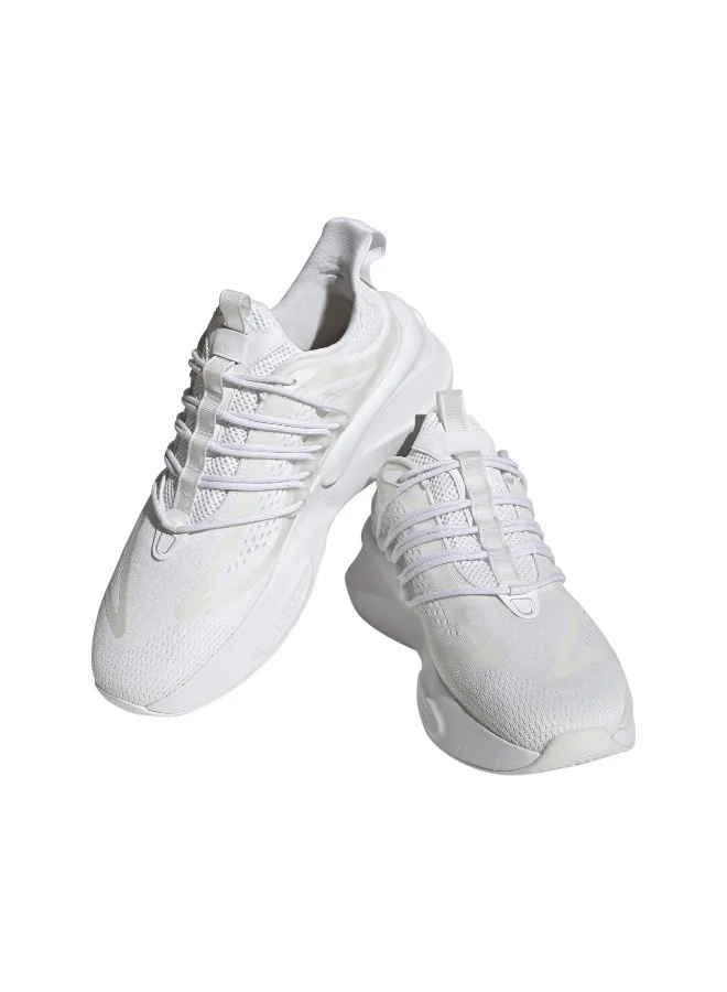 adidas ألفابوست V1 سنيكرز جري رجالي أبيض مقاس 6.5