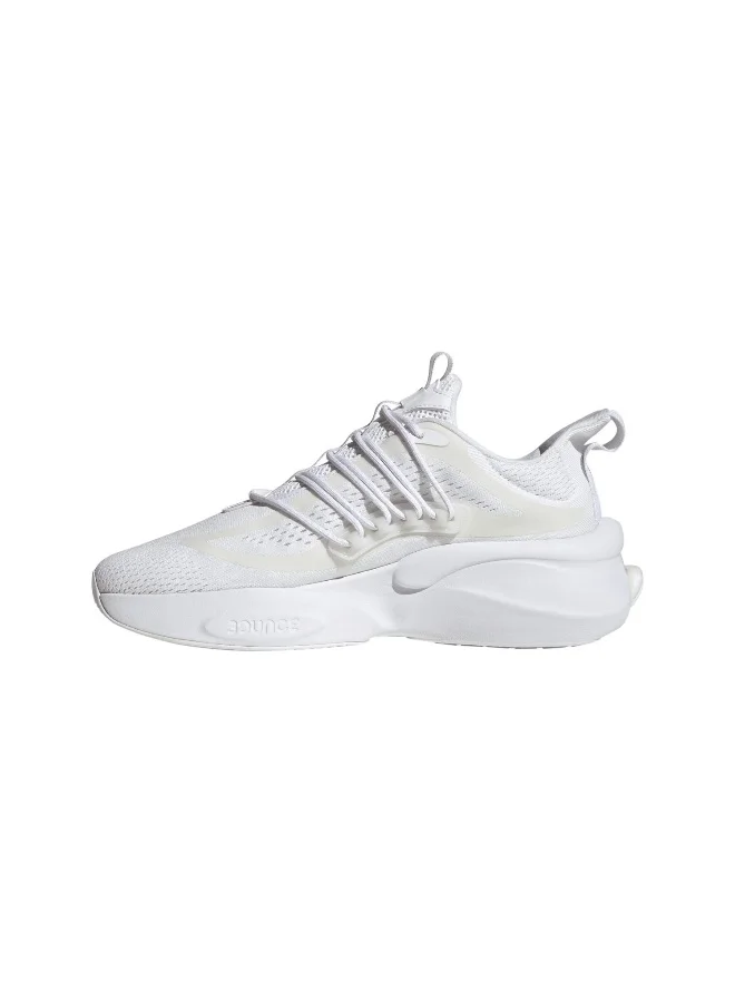adidas ألفابوست V1 سنيكرز جري رجالي أبيض مقاس 6.5