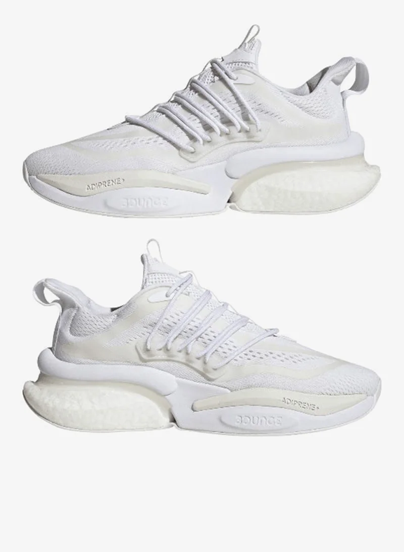 adidas أحذية جري ألفابوست في  بيضاء للرجال مقاس .