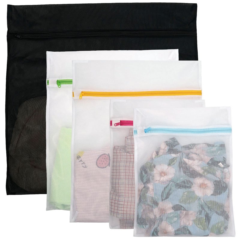 Casaphoria Bra Laundry Bags for Washing MachineLarge Travel Lingerie Laundry Bags for Dirty Clothes for SuitcaseUnderwear Mesh Wash Bags for Delicates5PcsEasy to Distinguish