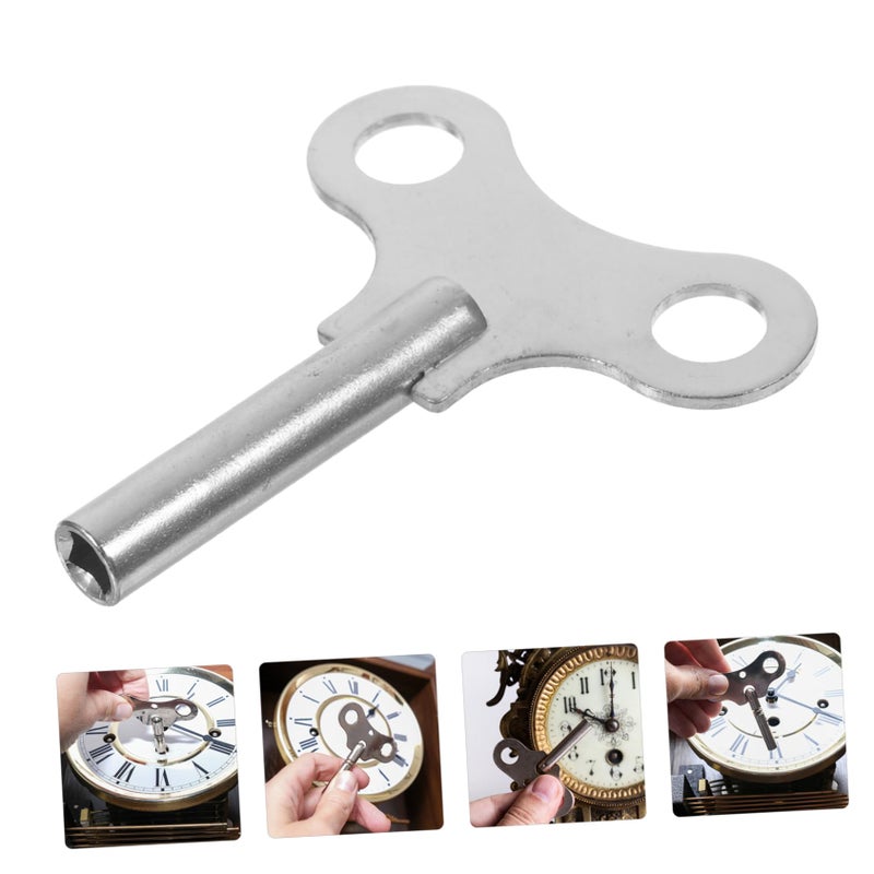 Antique Clock Winding Key Tool Durable Brass Repair Accessory for Mechanical Wall Clocks - Image 5