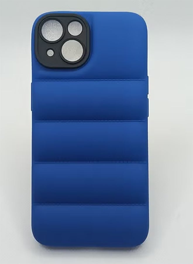 COVERSCART Blue Puffer Jacket Case (Matte) for Apple Iphone 14 Plus - Image 1