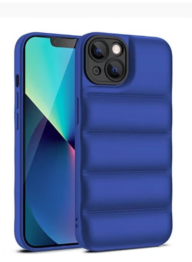 COVERSCART Blue Puffer Jacket Case (Matte) for Apple Iphone 14 Plus - Image 2