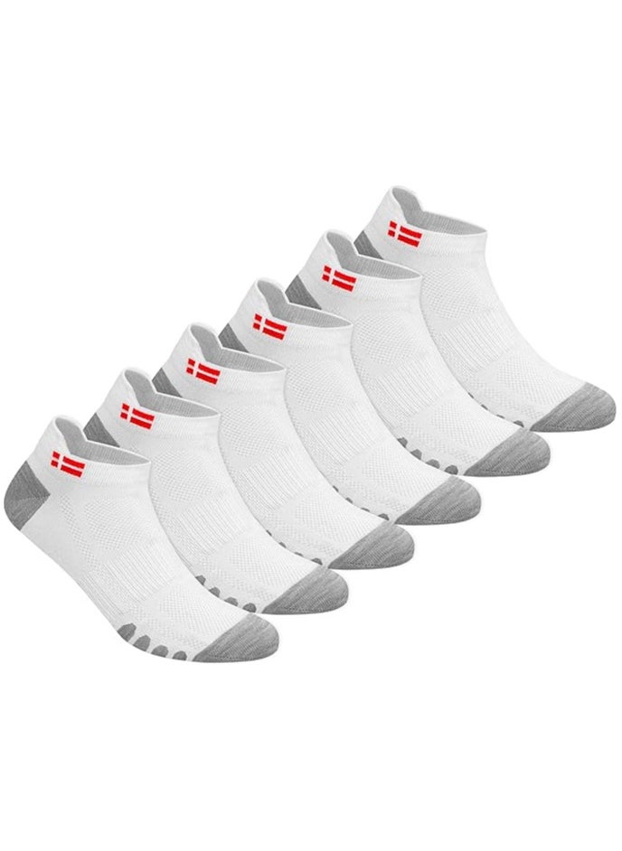 KOPNHAGN - KOPNHAGN Sports Socks for Men Ankle Length Athletic Running Socks, Pack of 6, One Size - Image 1