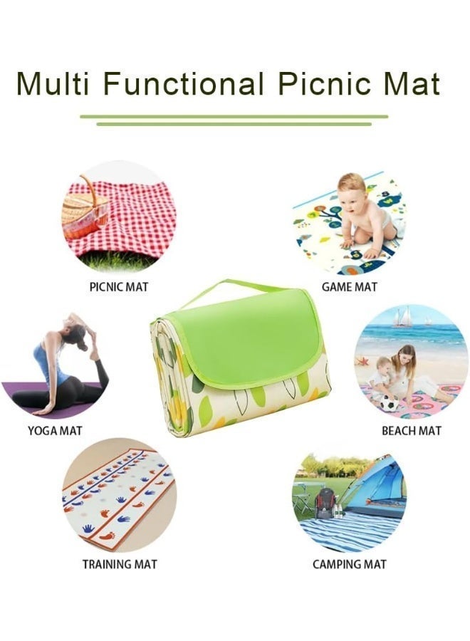 Picnic Mat Picnic Blanket Waterproof Beach Rug150cmx200cm ,200cmx200cm Picnic Mat Washable Lightweight with Handle Checkered for Hiking Travelling Outdoor Camping,Parks - Image 4