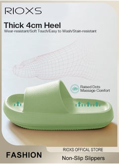 RIOXS Unisex Slipper, Cloud Slides Pillow Slippers For Women And Men, Shower Slippers Bathroom Sandals, Soft Thick Sole Slippers, Non-Slip Bubble Slides For Men Women Indoor And Outdoor Use, Dorm Room Essentials  - Image 4
