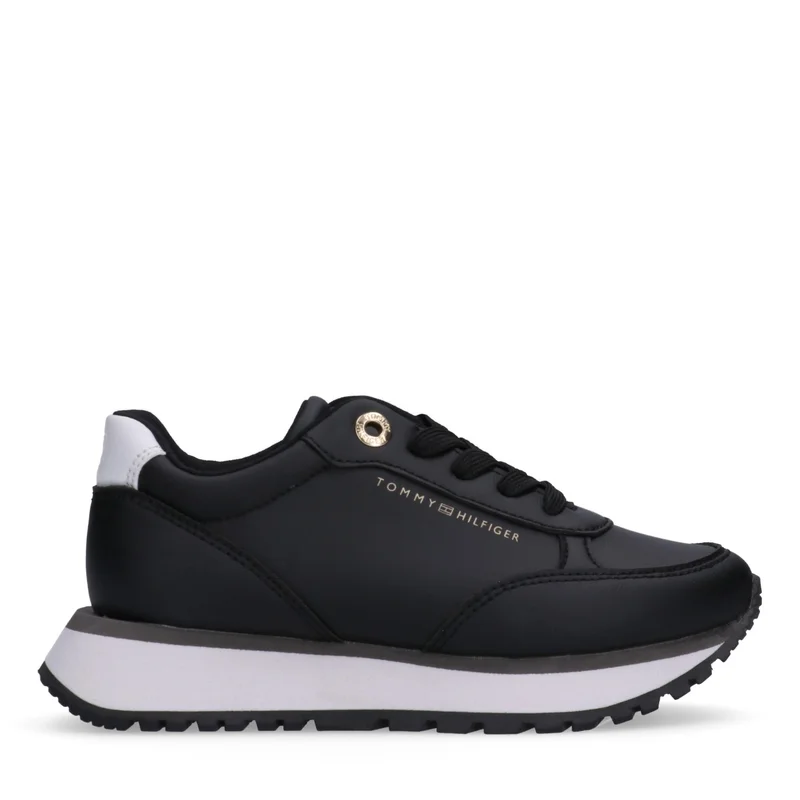 تومي هيلفيغر Little Low Top Lace Up Sneakers