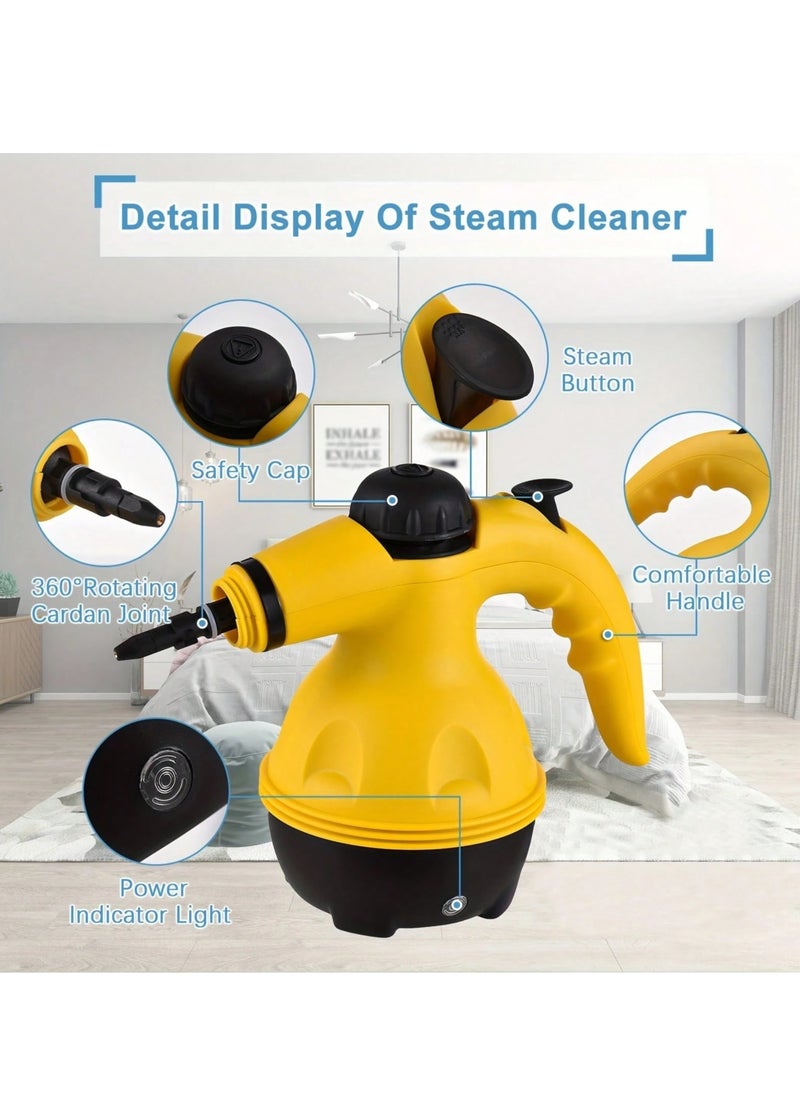 Generic - High-Temperature Pressurized Steam Cleaner with 9 Accessories – For Stain Removal, Curtains, Car Seats, Floors, and Windows - Image 1
