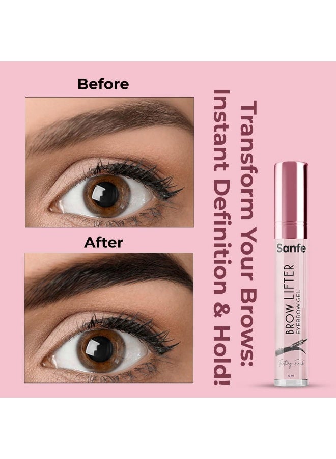 Sanfe brow lifter eyebrow gel creates full, voluminous-looking brows neutral black - Image 5