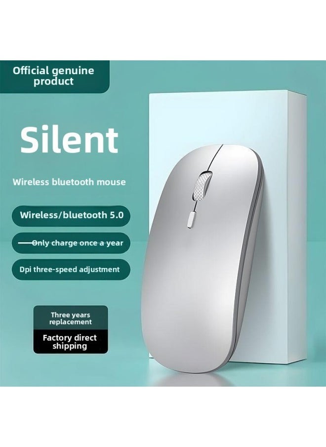 Wireless Bluetooth Mouse Mute Rechargeable Dual-Mode Office Laptop Mouse For Huawei Dell Lenovo-Specification:Cute Pink/bluetooth Dual Template 【silent + Rechargeable】 2.4g Wireless + Bluetooth - Image 2