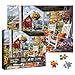 Larkipuzz Beautiful Country Cottage Puzzles for Adults 1000 Pieces Colorful Flower Landscape Jigsaw Puzzle Impossible Dog Cat Art Puzzles - Image 2