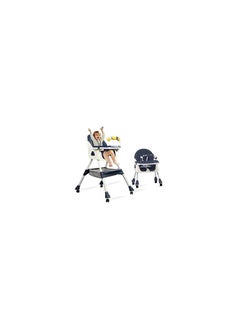 Umbrella 4-in-1 Convertible High Chair with Adjustable Height and Footrest, Toddler Feeding Booster Seat with Tray, Wheels, Seat Belt and Pillow 6 Months to 4 Years (Blue) - pzsku/Z808CE5430C0ED1415D6FZ/45/_/1730286671/2141f692-72a9-4157-b1dc-ee6deb17a914