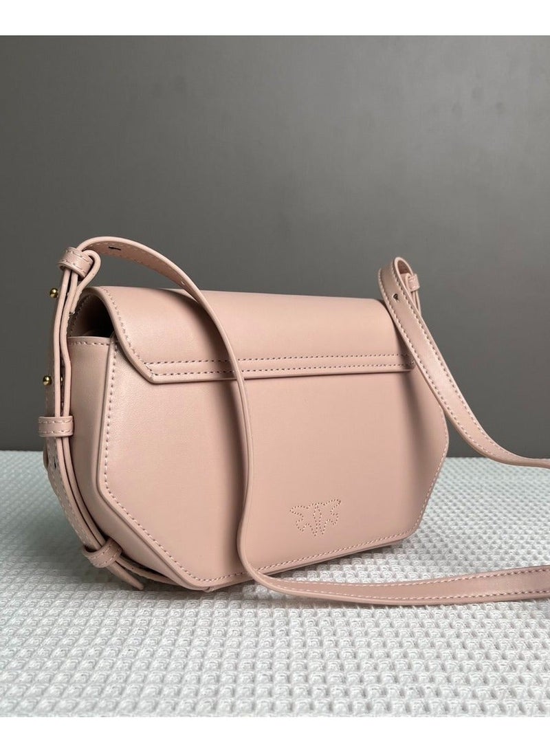 Pinko Solid Color Crossbody Shoulder Bag 22*15*7cm - Image 3