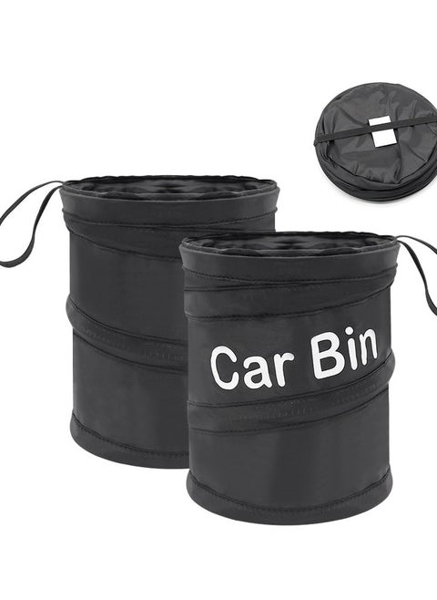 Folding car trash can