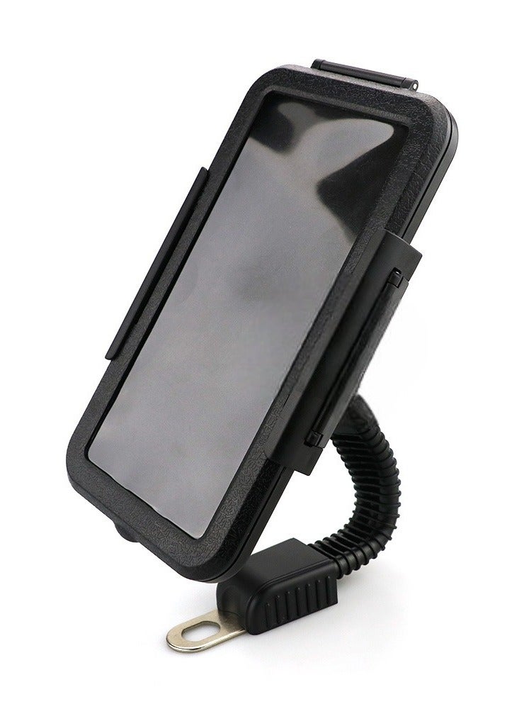 Generic Bike Phone Holder Motorbike Phone Holder Motorcycle Bracket automatic lock unlock Waterproof scratch resistant double leg locks 360 Rotation Universal Bicycle Phone Mount Holder for 4.7” to 6.8" - Image 4