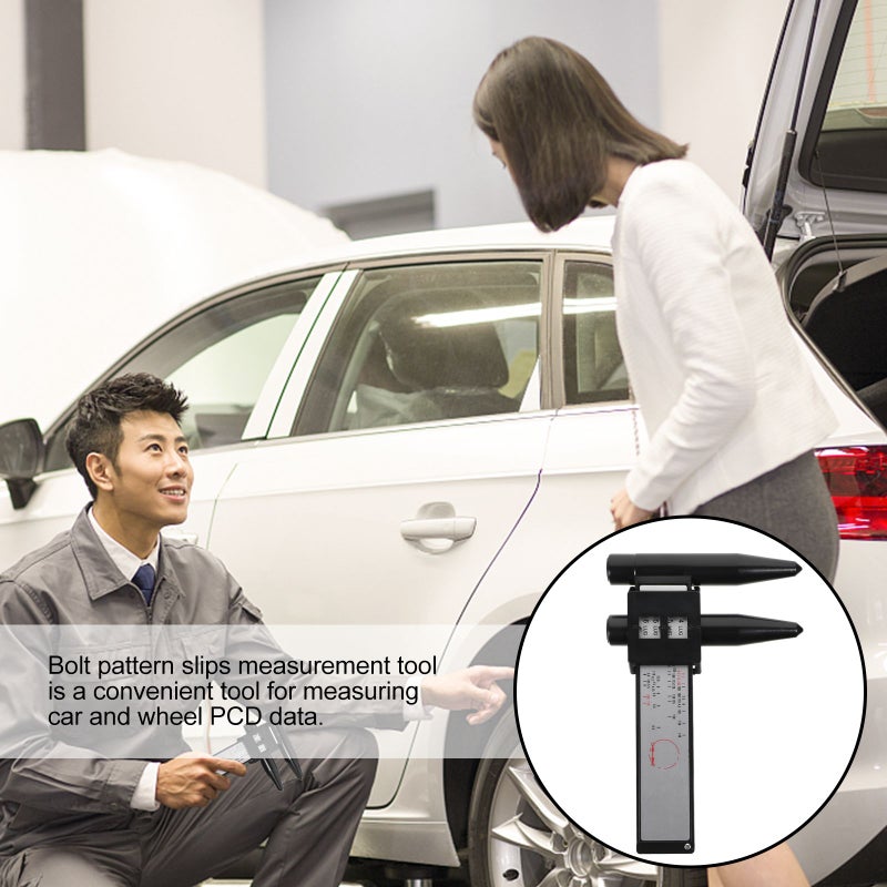 🚗 مقياس نماذج براغي السيارة لعمليات الصيانة بلون أسود من مادة ABS - Image 4