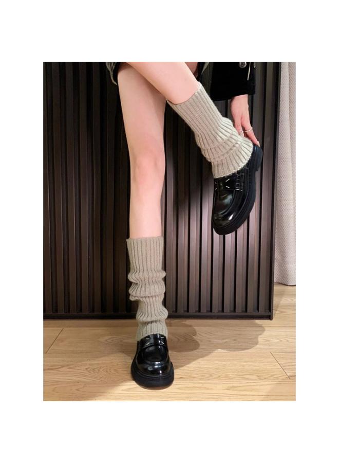 SHAKA Grape Mom Same Style Fashionable Genuine Leather British Style Round-Toe Small Single-Layer Shoes All-Match Thick-Soled Lefu Small Leather Shoes Women'S Genuine Leather - Image 4