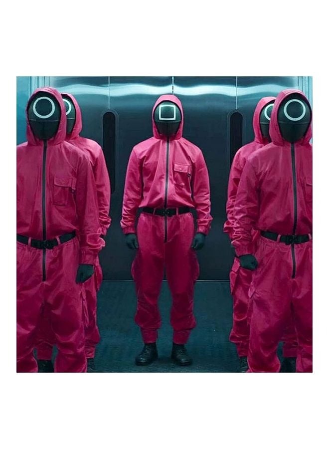 Squid Game Cosplay Jumpsuit With Belt+Gloves+Masks  - Image 4
