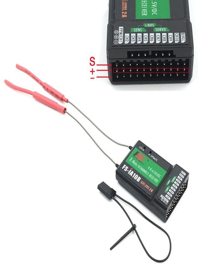 FLYSKY FS-iA10B Receiver 2.4G 10Channel PWM Output with PPM Compatible for FS I6 I10 I6S I6X Transmitter (iA10B) - Image 3