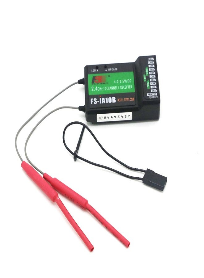 FLYSKY FS-iA10B Receiver 2.4G 10Channel PWM Output with PPM Compatible for FS I6 I10 I6S I6X Transmitter (iA10B) - Image 1