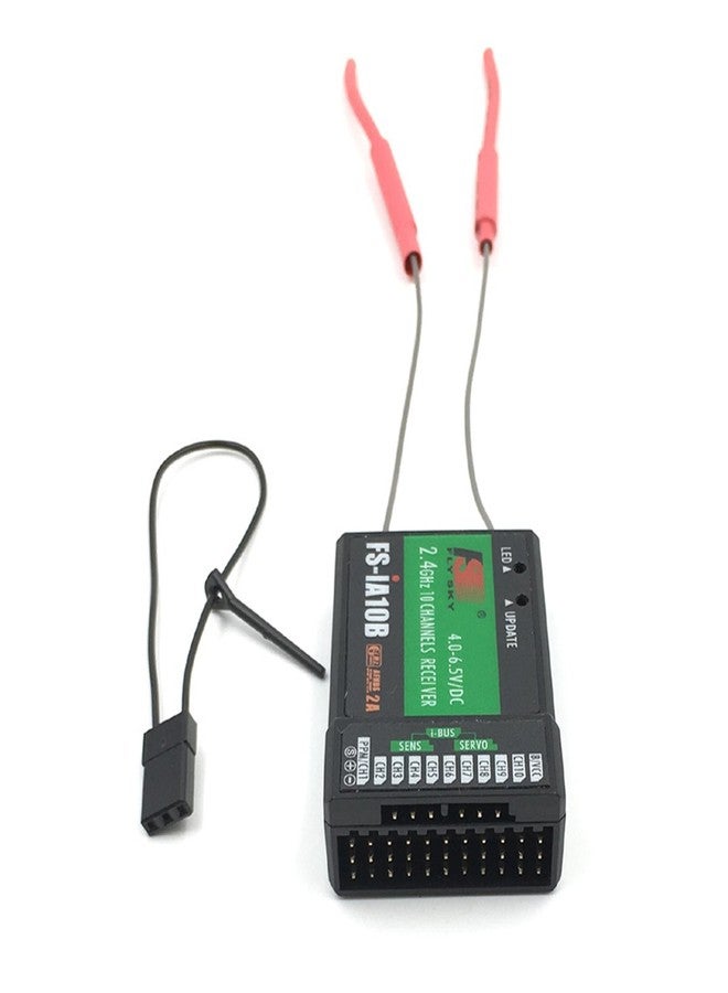 FLYSKY FS-iA10B Receiver 2.4G 10Channel PWM Output with PPM Compatible for FS I6 I10 I6S I6X Transmitter (iA10B) - Image 2