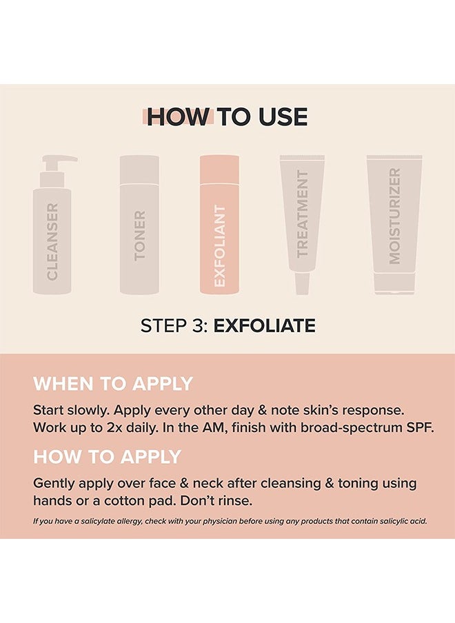 West&Month Skin Renewal liquid- pore clear 2% BHA Salicylic Acid Exfoliant Gentle Exfoliator for Blackheads Large Pores Wrinkles and Fine Lines Shrinks Enlarged Pores Smooths and Evens Skin Tone Face Exfoliator  - Image 5