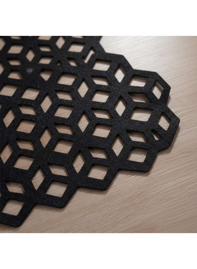 Pan Home Laser Cut Placemat Set - Black - Image 3