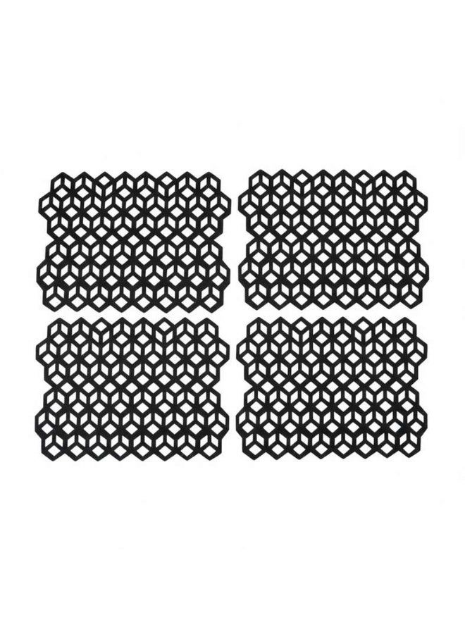Pan Home Laser Cut Placemat Set - Black - Image 4