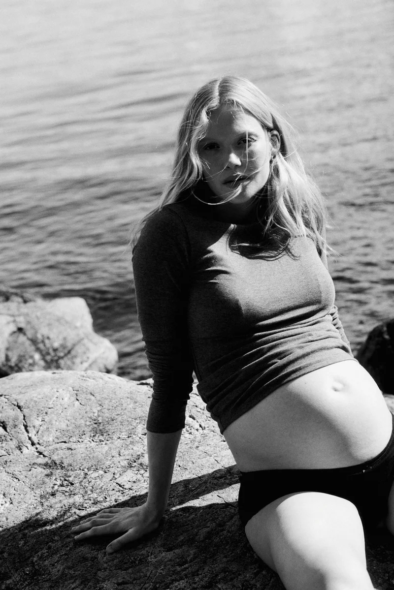 H&M MAMA Ribbed jersey top