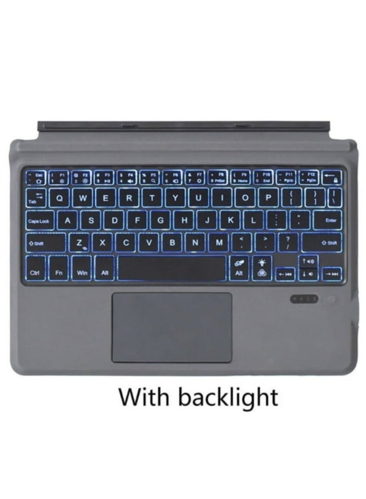 لوحة مفاتيح لاسلكية رفيعة للغاية متوافقة مع تقنية البلوتوث لجهاز Microsoft-Surface Go/Go 2 مع إضاءة خلفية - Image 1