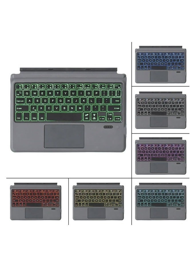 لوحة مفاتيح لاسلكية رفيعة للغاية متوافقة مع تقنية البلوتوث لجهاز Microsoft-Surface Go/Go 2 مع إضاءة خلفية - Image 3