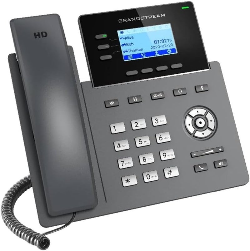 Grandstream GRP2603P 3 Line IP Phone 6 SIP Accounts 132x48 Backlit Screen HD Audio Powerable Via POE - Image 1
