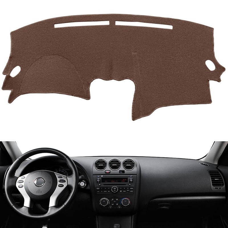 Yiz Dashboard Cover Dash Cover Mat Pad Custom Fit for Nissan Altima 2007 2008 2009 2010 2011 2012, Altima Coupe 07-12 (Dark Brown) Y29 - Image 5