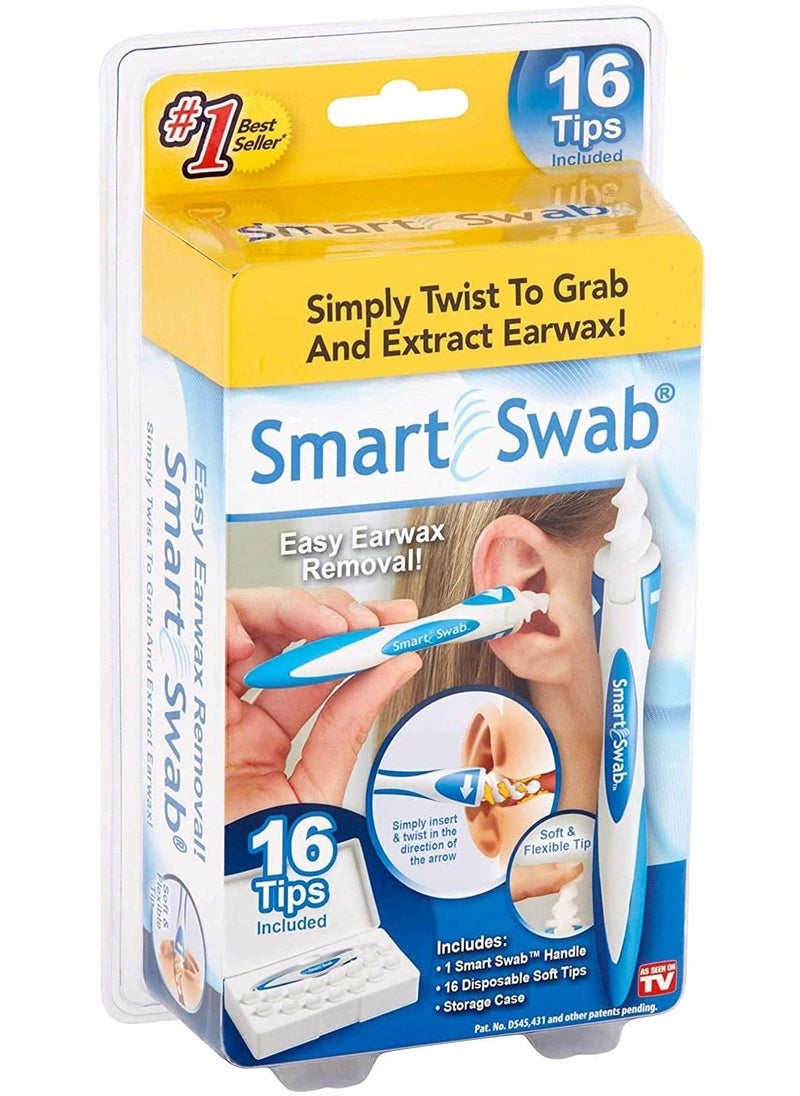 Smart Swab - Soft Spiral Head Ear Cleaning Device Ear Wax Removal Tools Ear Care Accessory - Image 1