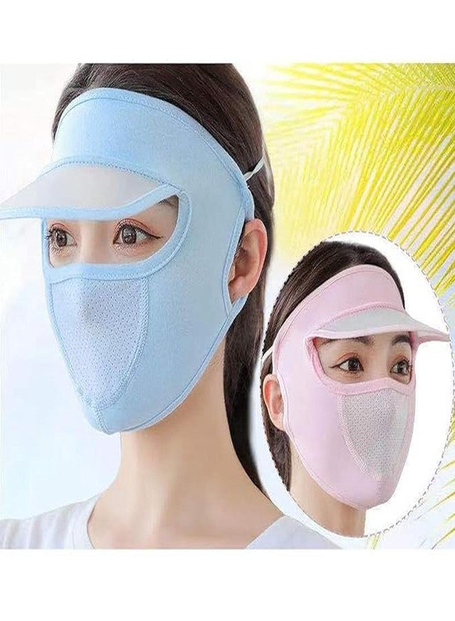 Pelikas Bike Face Mask Windproof Full Eye Protection Screen Relief in summer Outdoor Cycling UV Sun Protection Face Cover Scarf MaskCap Motorcycle FaceMask With Cap For Women Men (Full Mask) - Image 3