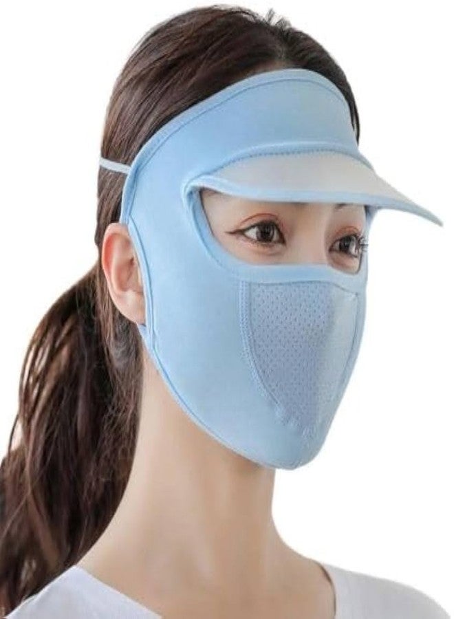 Pelikas Bike Face Mask Windproof Full Eye Protection Screen Relief in summer Outdoor Cycling UV Sun Protection Face Cover Scarf MaskCap Motorcycle FaceMask With Cap For Women Men (Full Mask) - Image 1