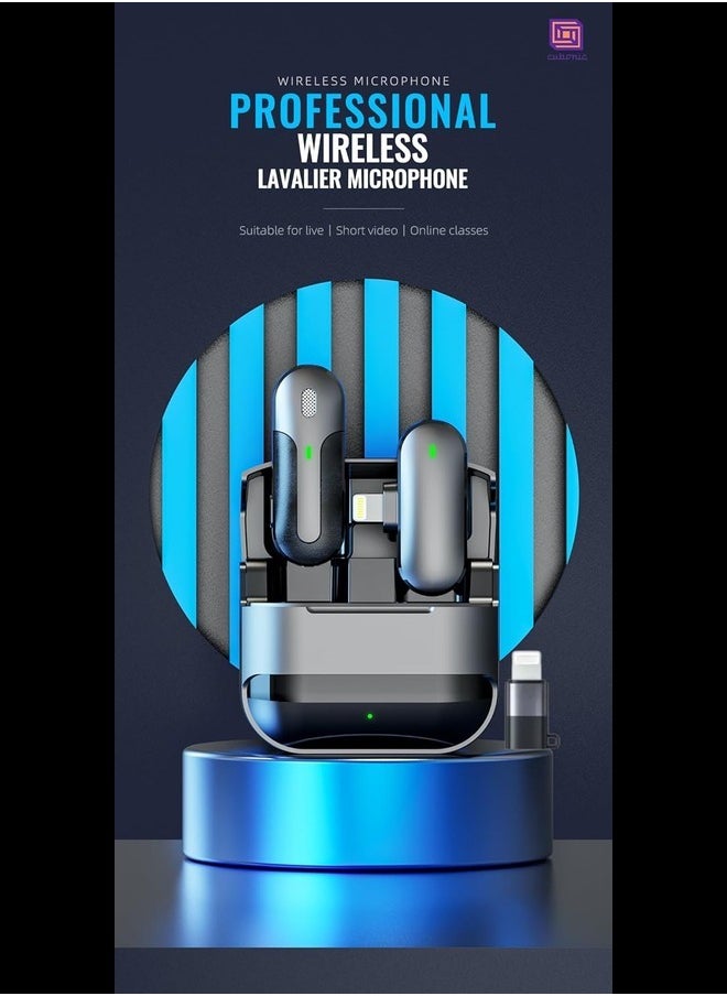 Wireless Lavalier Microphone Compatible for All Devices for YouTube/Reel/Shorts/Videos/Meeting/Teaching/Conference (K81 for Type-C and iPhone)