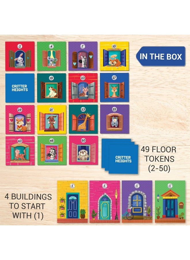 Chalk and Chuckles Critter Heights Memory Game - Build Your Building Challenge for Kids Ages 4-8 - Image 5