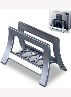 Vertical Laptop Stand Holder,Desktop Stand Multifunctional Gravity Storage Laptop Stands, Fits All MacBook, Surface, Tablet, iPad and Gaming Laptops, Space-Saving