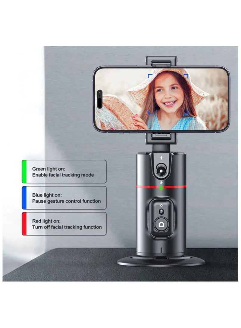 Auto Face Tracking Tripod 360° Rotation, Gesture Control, No App Needed. Phone Holder with Gimbal for Face and Body Camera Mount, Perfect for TikTok, Live Streaming, Selfies.  - Image 5